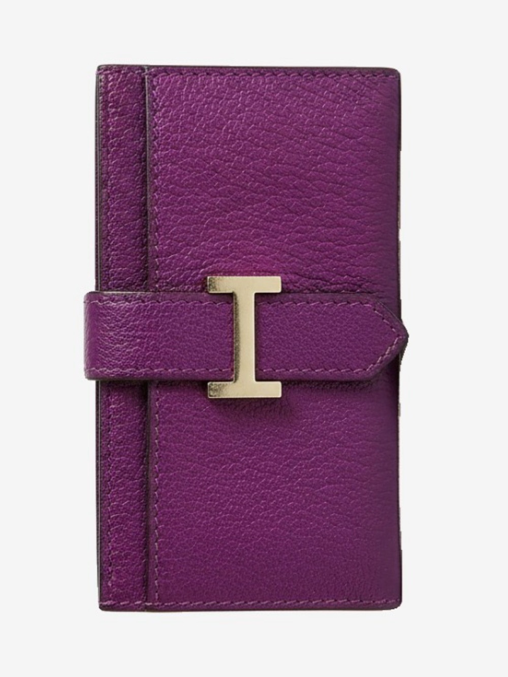 🛍️Hermès Béarn Authentic Plum Leather Key Holder with Box